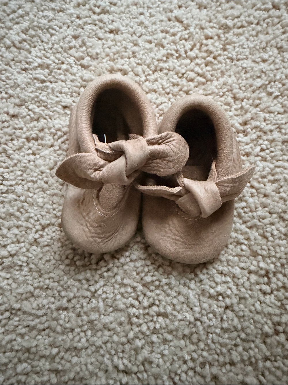 Freshly Picked - Knotted Bow Moccasins - Size 2